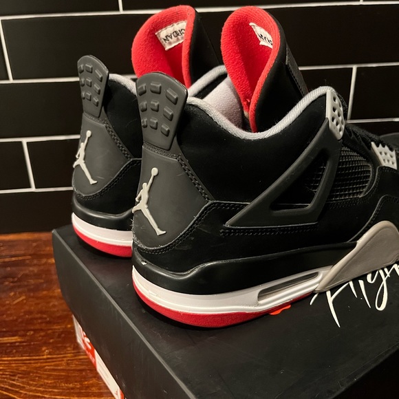 Air Jordan 4 Bred Size 12 With Box 2012 Release - Picture 5 of 11